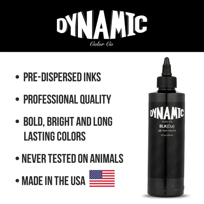 Dynamic BLK(Out) Tattoo Ink - 8oz