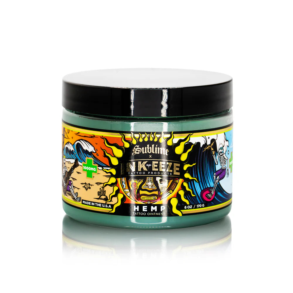 INK EEZE x SUBLIME HEMP TATTOO OINTMENT - 6oz