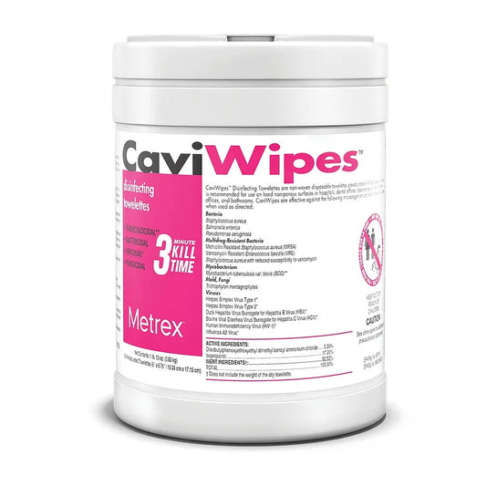 CaviWipes Disinfecting Towelettes Canister Wipes - 160 Count