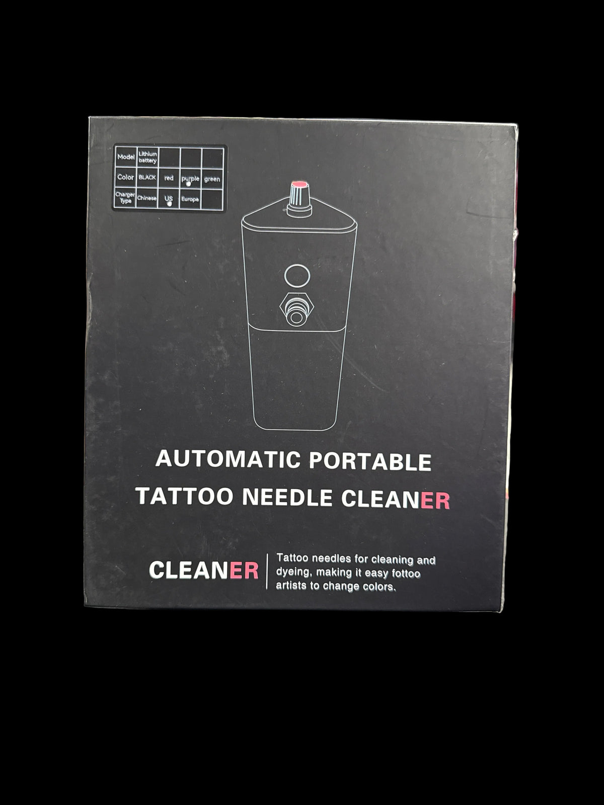 Automatic Portable Tattoo Needle Cleaner