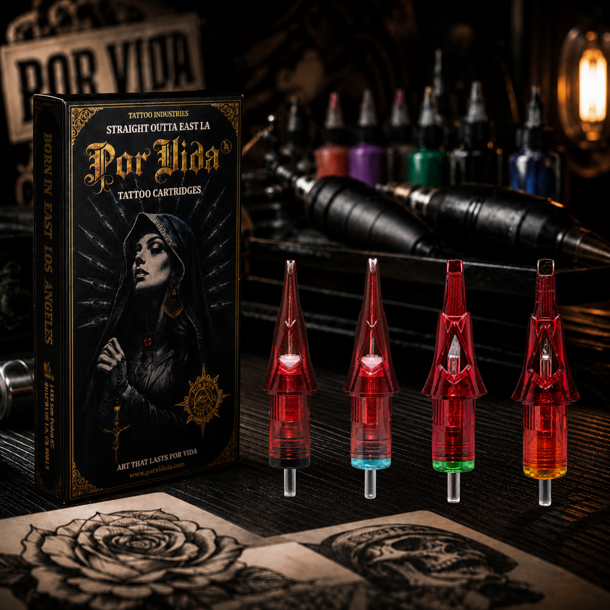 Por Vida LA Tattoo cartridges - SAMPLE BOX