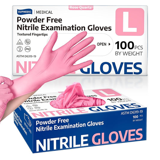 SUPMEDIC - Pink Nitrile Gloves