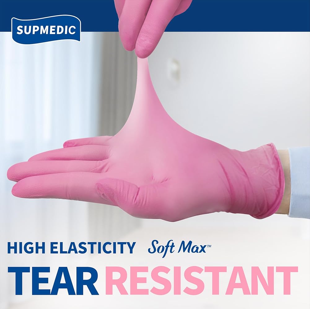 SUPMEDIC - Pink Nitrile Gloves