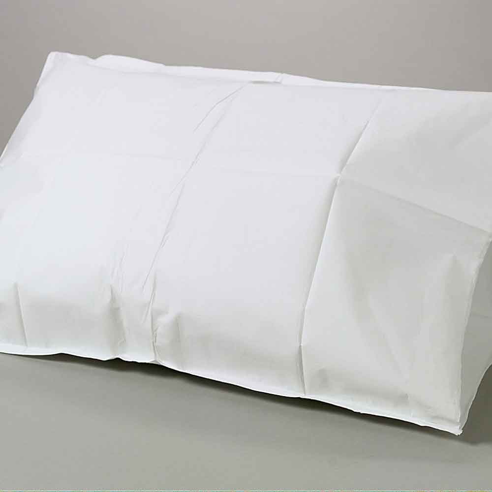 Disposable Pillow Cases - Tissue/Poly WHITE
