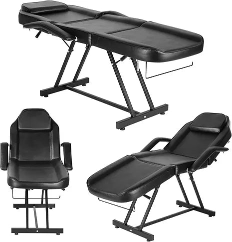 Tattoo Adjustable Chair/Bed with Stool SET