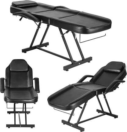 Tattoo Adjustable Chair/Bed with Stool SET