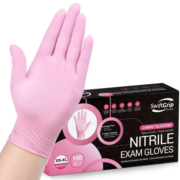 SwiftGrip Nitrile Gloves - PINK