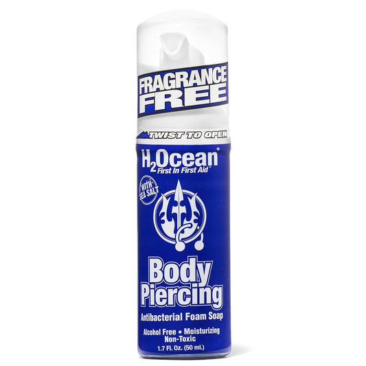 H2Ocean Body Piercing Antibacterial Foam Soap - 1.7 oz