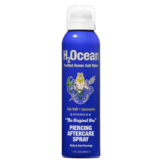 H2Ocean Purified Ocean Salt Water Piercing Aftercare Spray - 4oz